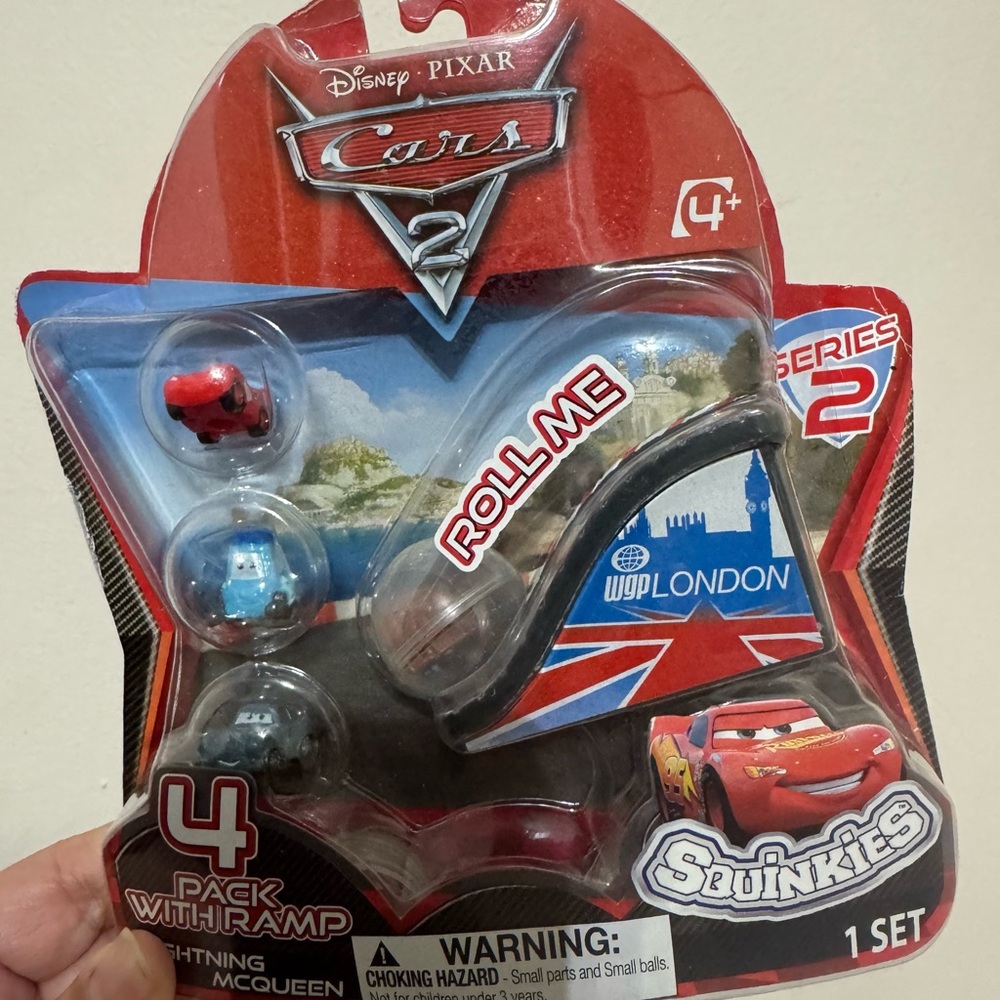 Disney, Pixar, Cars 2, Squinkies Set with Ramp
